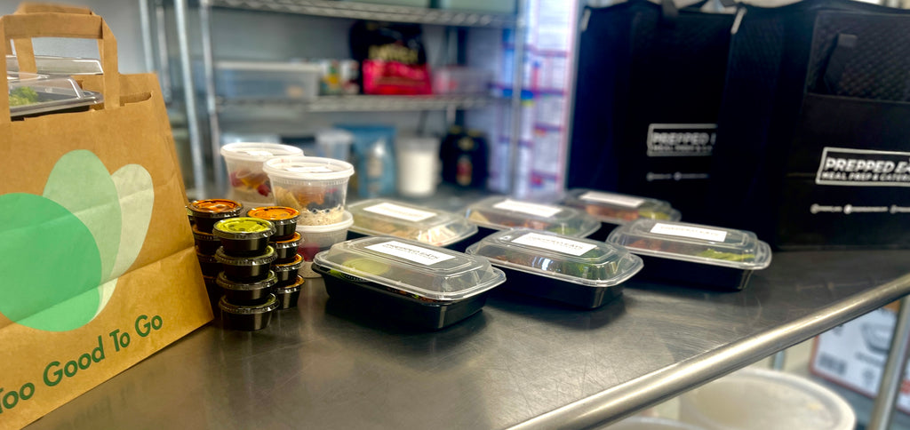 Prepped Eats partnership with "Too Good To Go" app in reducing the food waste