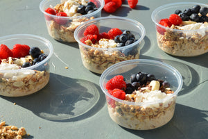 Organic Overnight Rolled Oats with Fresh Berries (PACK of 2) Prepped Eats